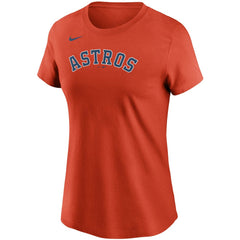 Jose Altuve Houston Astros Women's Name & Number T-Shirt Orange