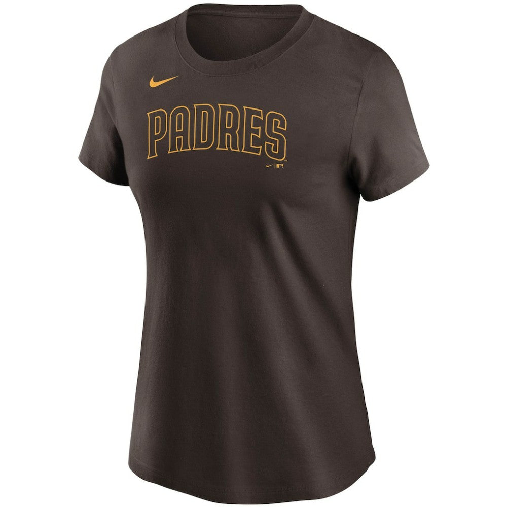 Manny Machado San Diego Padres Women's Name & Number T-Shirt Brown