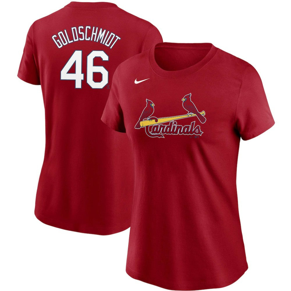 Paul Goldschmidt St. Louis Cardinals Women's Name & Number T-Shirt Red