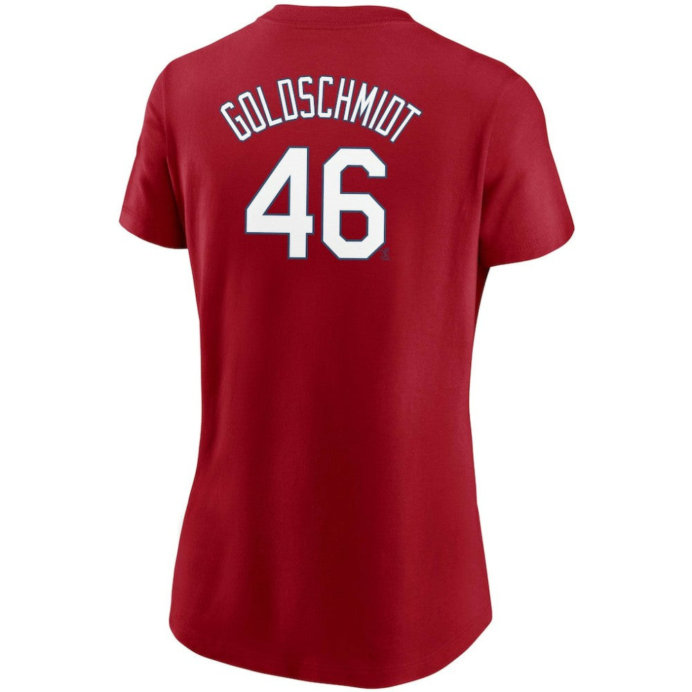 Paul Goldschmidt St. Louis Cardinals Women's Name & Number T-Shirt Red