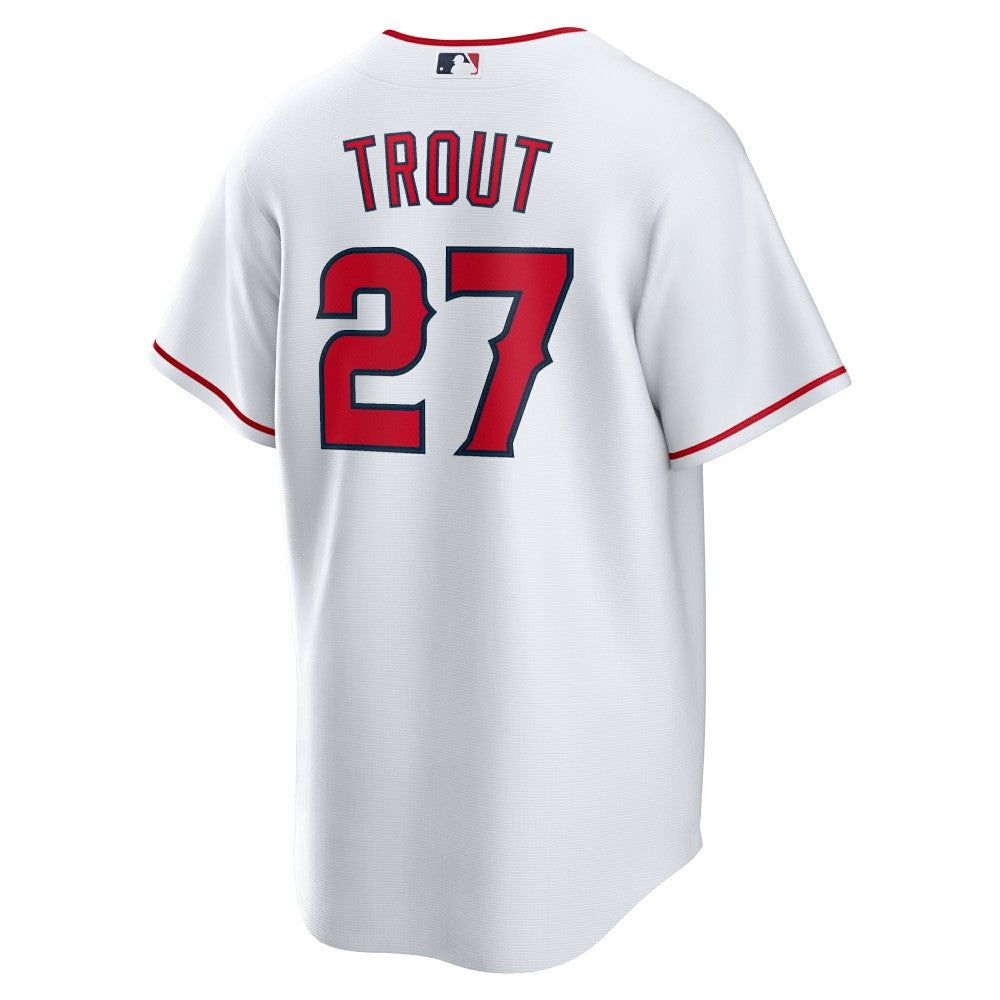 Mike Trout Los Angeles Angels Home Replica Player Name Jersey White
