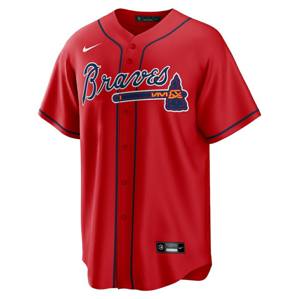 Ozzie Albies Atlanta Braves Alternate 2 Replica Jersey Red