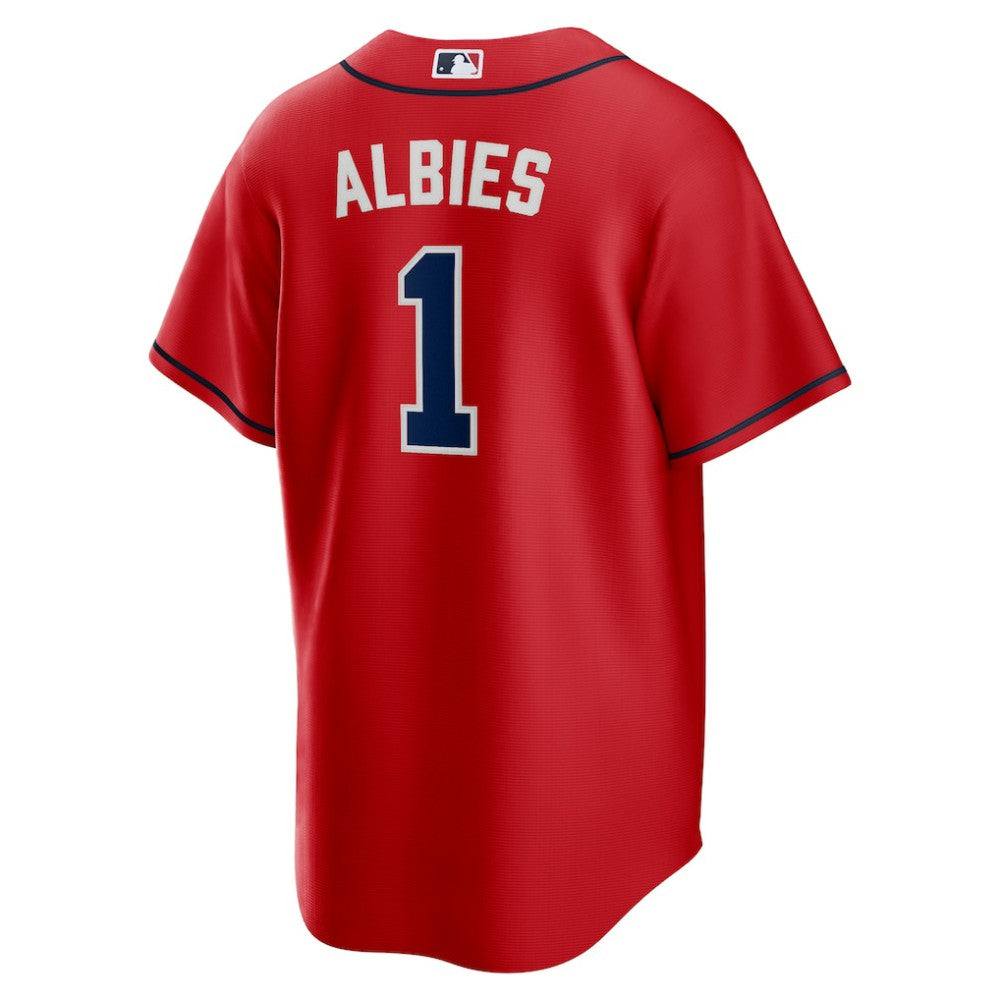 Ozzie Albies Atlanta Braves Alternate 2 Replica Jersey Red