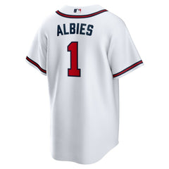 Ozzie Albies Atlanta Braves Home Replica Player Name Jersey White