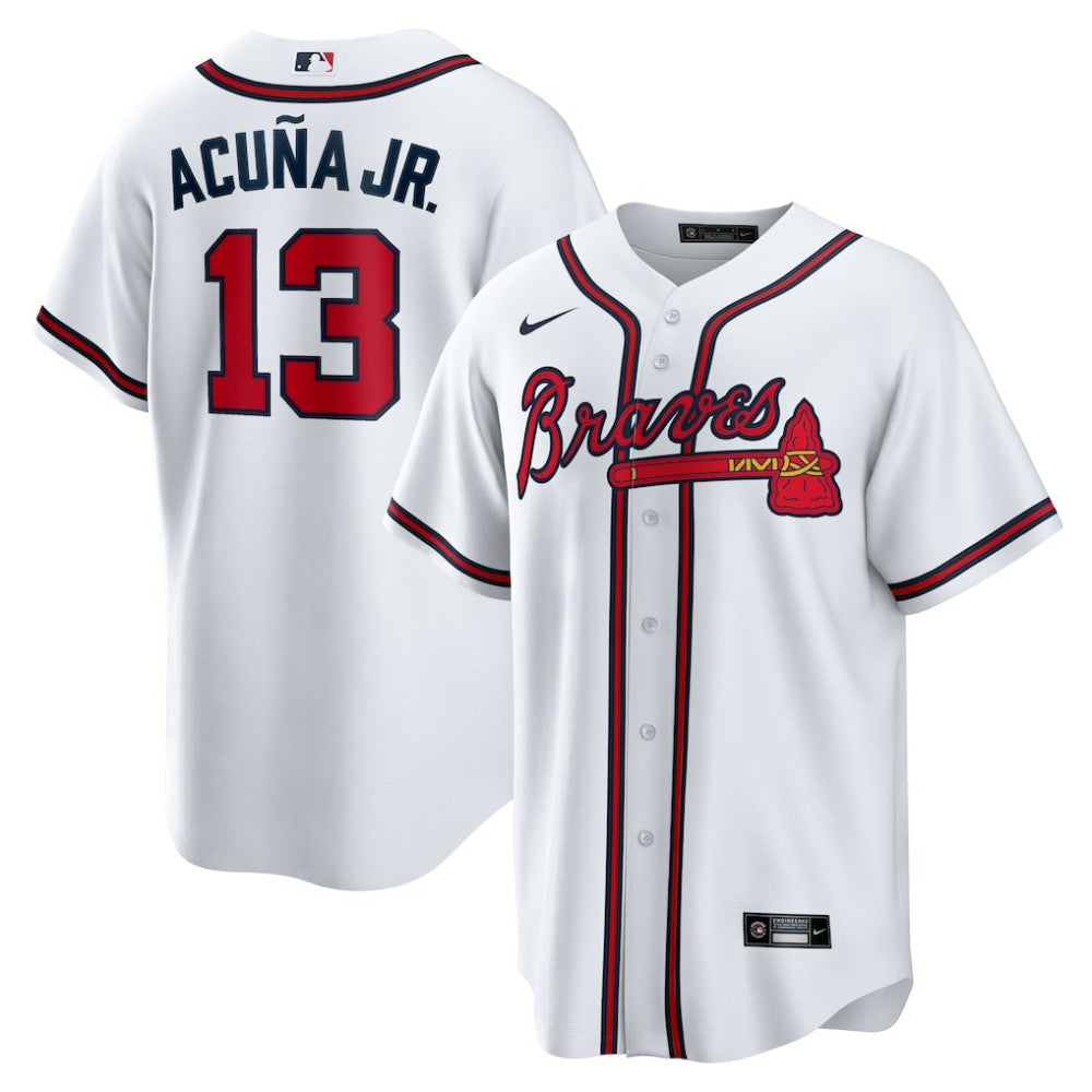Ronald Acuna Jr. Atlanta Braves Home Replica Player Name Jersey White
