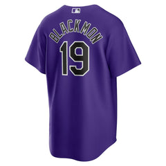 Charlie Blackmon Colorado Rockies Alternate Replica Player Name Jersey Purple