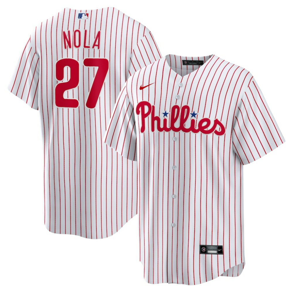 Aaron Nola Philadelphia Phillies Home Replica Player Name Jersey White