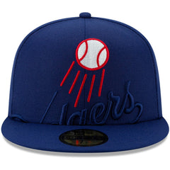 Los Angeles Dodgers Logo Elements 59FIFTY Fitted Hat Royal