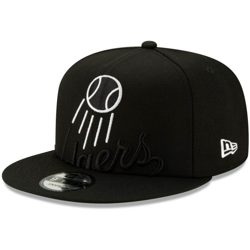 Los Angeles Dodgers Monochrome Logo Elements 9FIFTY Adjustable Snapback Hat Black