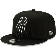 Los Angeles Dodgers Monochrome Logo Elements 9FIFTY Adjustable Snapback Hat Black