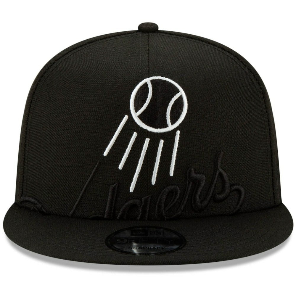 Los Angeles Dodgers Monochrome Logo Elements 9FIFTY Adjustable Snapback Hat Black