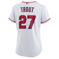 Mike Trout Los Angeles Angels Women's Home Replica Player Jersey White
