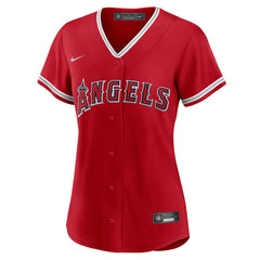 Mike Trout Los Angeles Angels Women's Alternate Replica Player Jersey Red