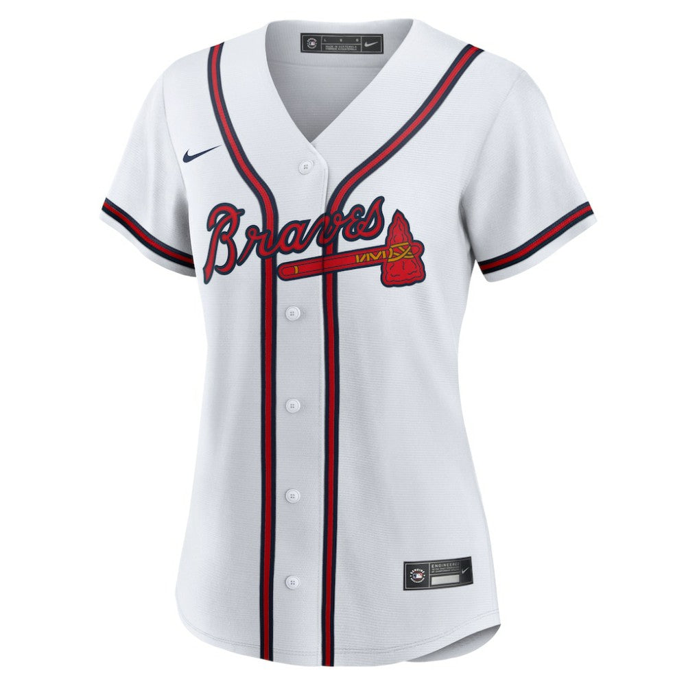 Ronald Acuna Jr. Atlanta Braves Women's Home Replica Player Jersey White