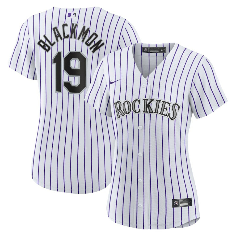 Charlie Blackmon Colorado Rockies Women's Home Replica Player Jersey White