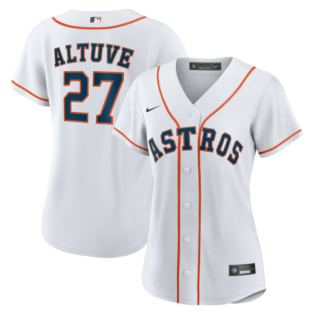 Jose Altuve Houston Astros Women's Home Replica Player Jersey White