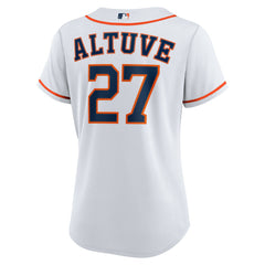 Jose Altuve Houston Astros Women's Home Replica Player Jersey White