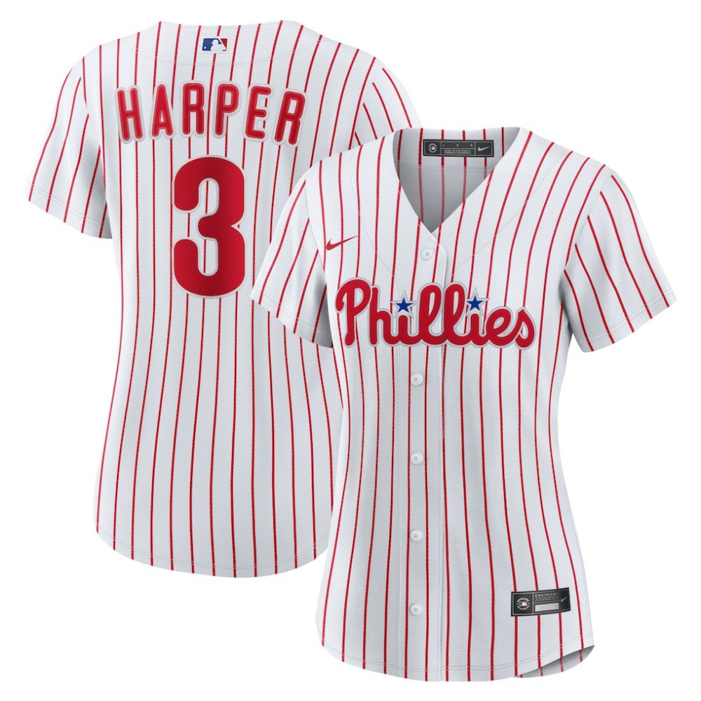Bryce Harper Philadelphia Phillies Women's Home Replica Player Jersey White