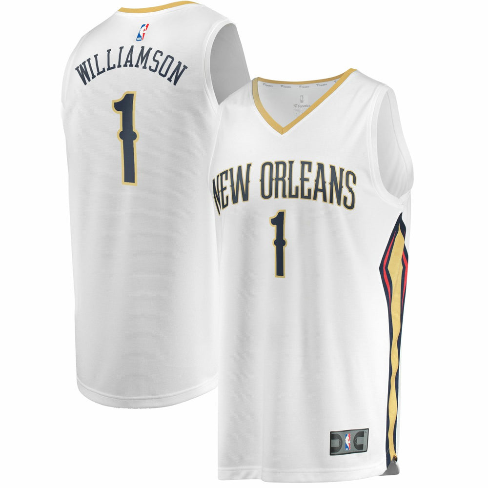 Zion Williamson New Orleans Pelicans Replica Fast Break Jersey White - Association Edition cheap