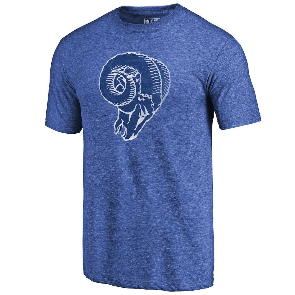 Los Angeles Rams Greatest Dad Retro Tri-Blend T-Shirt - Heathered Royal sale