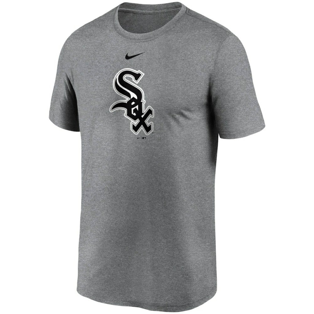 Chicago White Sox Team Large Logo Legend Performance T-Shirt Gray