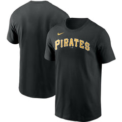 Pittsburgh Pirates Team Wordmark T-Shirt Black
