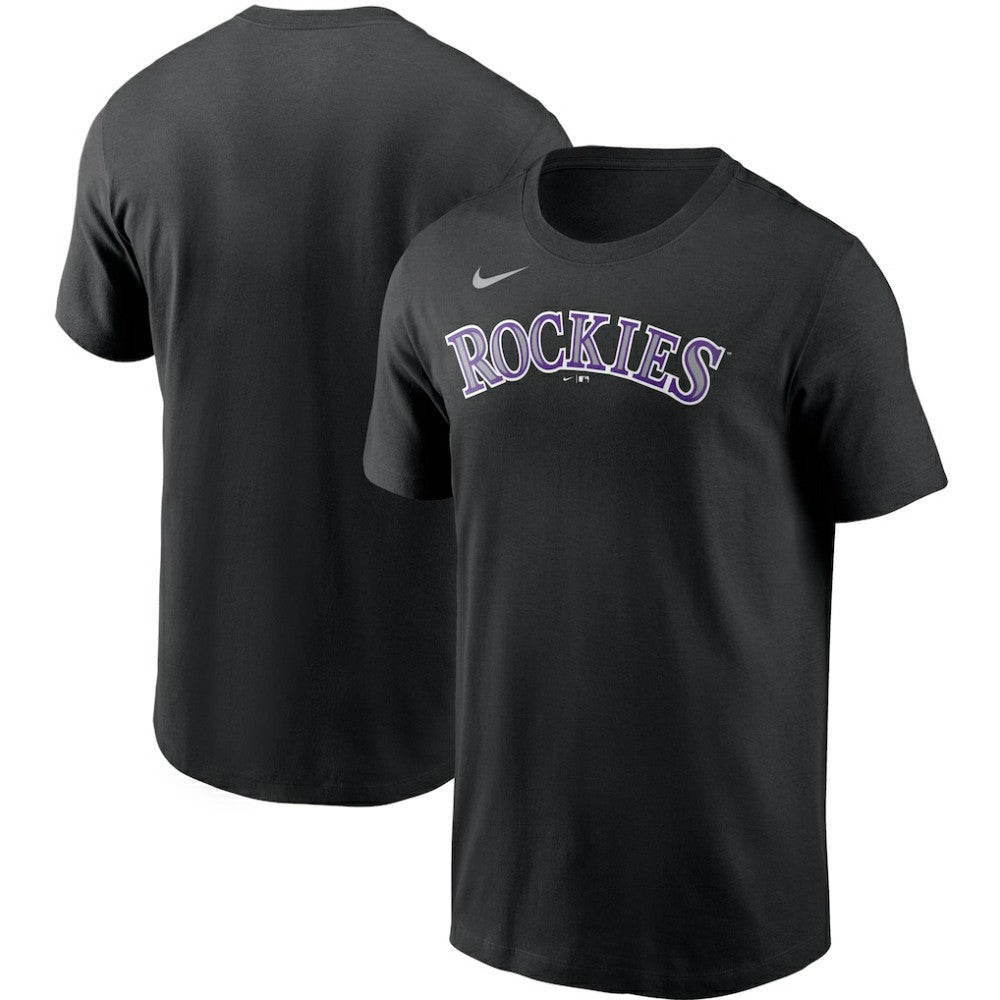 Colorado Rockies Team Wordmark T-Shirt Black