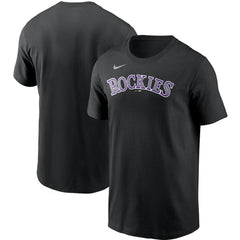 Colorado Rockies Team Wordmark T-Shirt Black