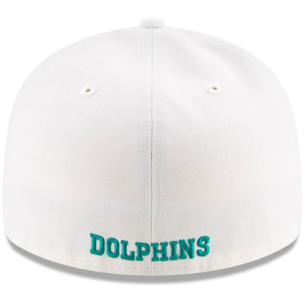 Miami Dolphins New Era Omaha Low Profile 59FIFTY Fitted Hat - White on sale