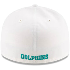 Miami Dolphins New Era Omaha Low Profile 59FIFTY Fitted Hat - White on sale