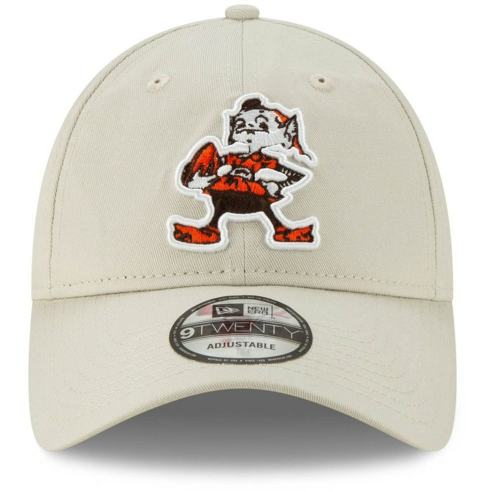 Cleveland Browns New Era Historic Playmaker 9TWENTY Adjustable Hat - Khaki for sale