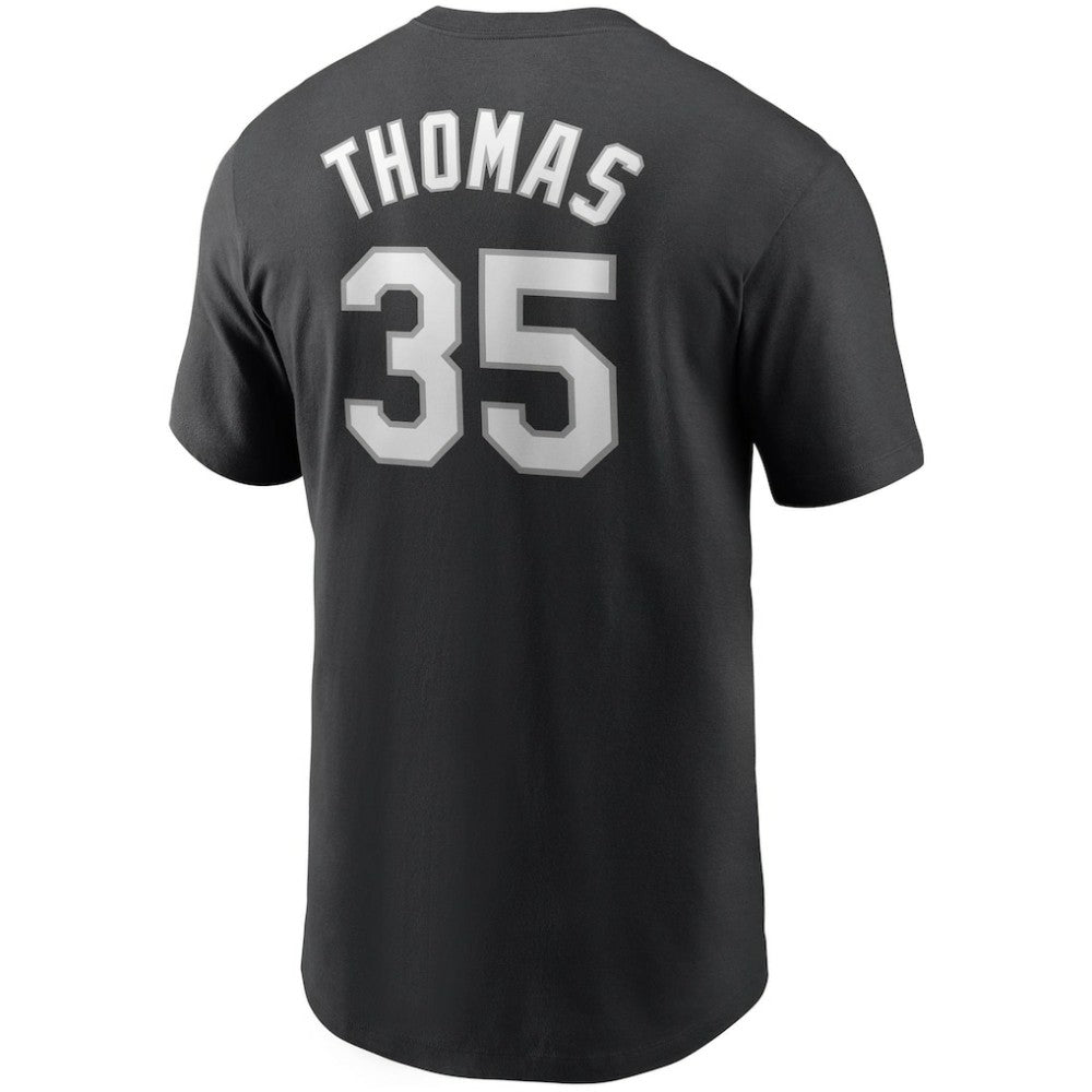 Frank Thomas Chicago White Sox Cooperstown Collection Name & Number T-Shirt Black
