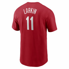 Barry Larkin Cincinnati Reds Cooperstown Collection Name & Number T-Shirt Red