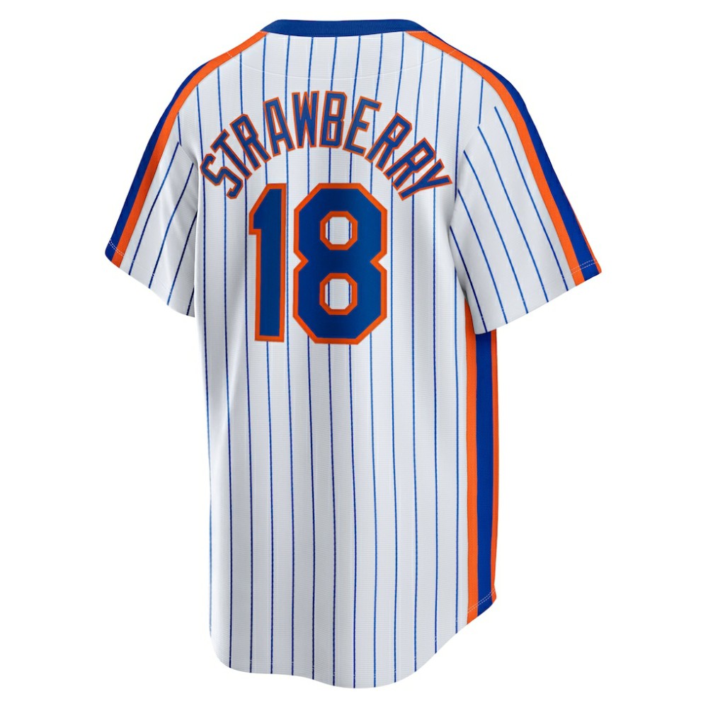 Darryl Strawberry New York Mets Home Cooperstown Collection Player Jersey White