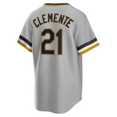 Roberto Clemente Pittsburgh Pirates Road Cooperstown Collection Player Jersey Gray