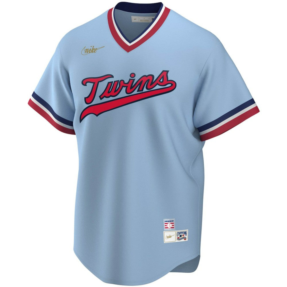 Rod Carew Minnesota Twins Road Cooperstown Collection Player Jersey Light Blue