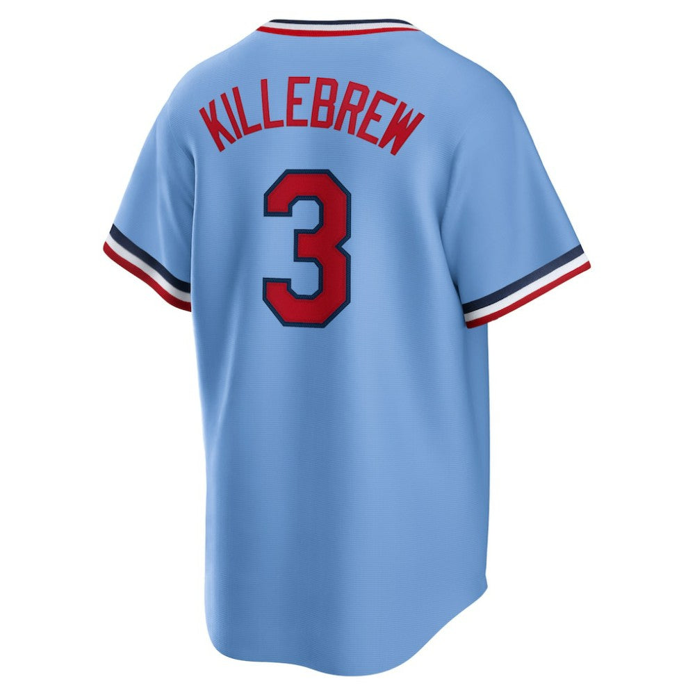 Harmon Killebrew Minnesota Twins Road Cooperstown Collection Player Jersey Light Blue