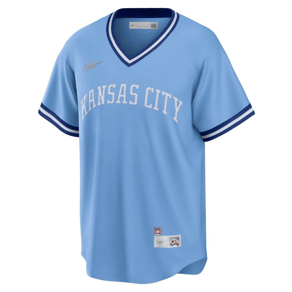 George Brett Kansas City Royals Road Cooperstown Collection Player Jersey Light Blue