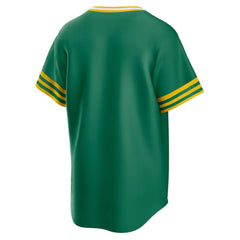 Athletics Road Cooperstown Collection Team Jersey Kelly Green