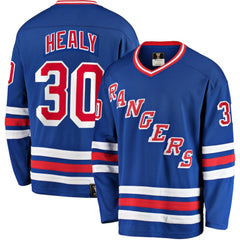 Glenn Healy New York Rangers Fanatics Premier Breakaway Retired Player Jersey - Blue Jerseys