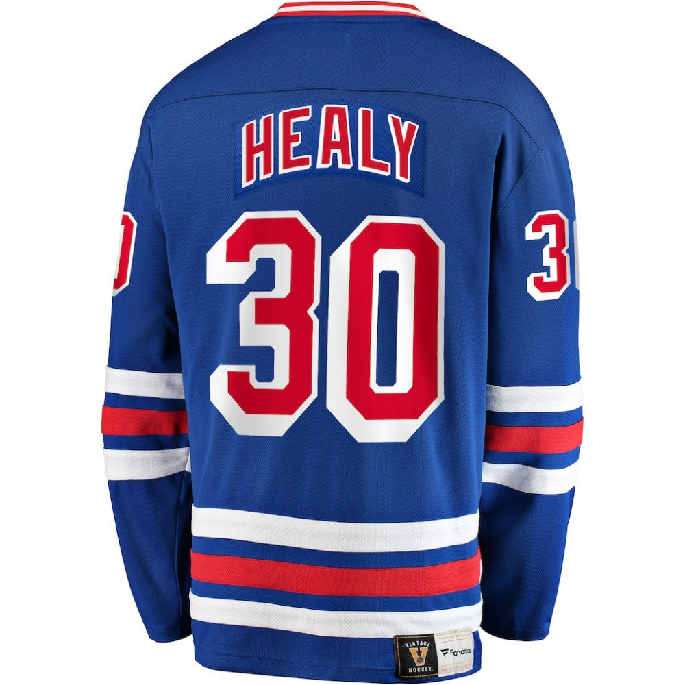 Glenn Healy New York Rangers Fanatics Premier Breakaway Retired Player Jersey - Blue Jerseys