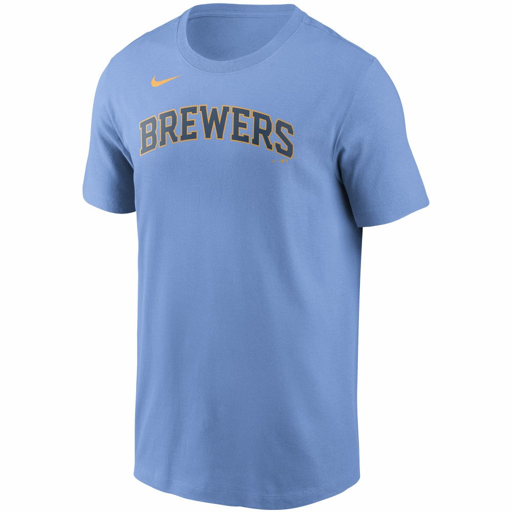 Christian Yelich Milwaukee Brewers Name & Number T-Shirt Light Blue