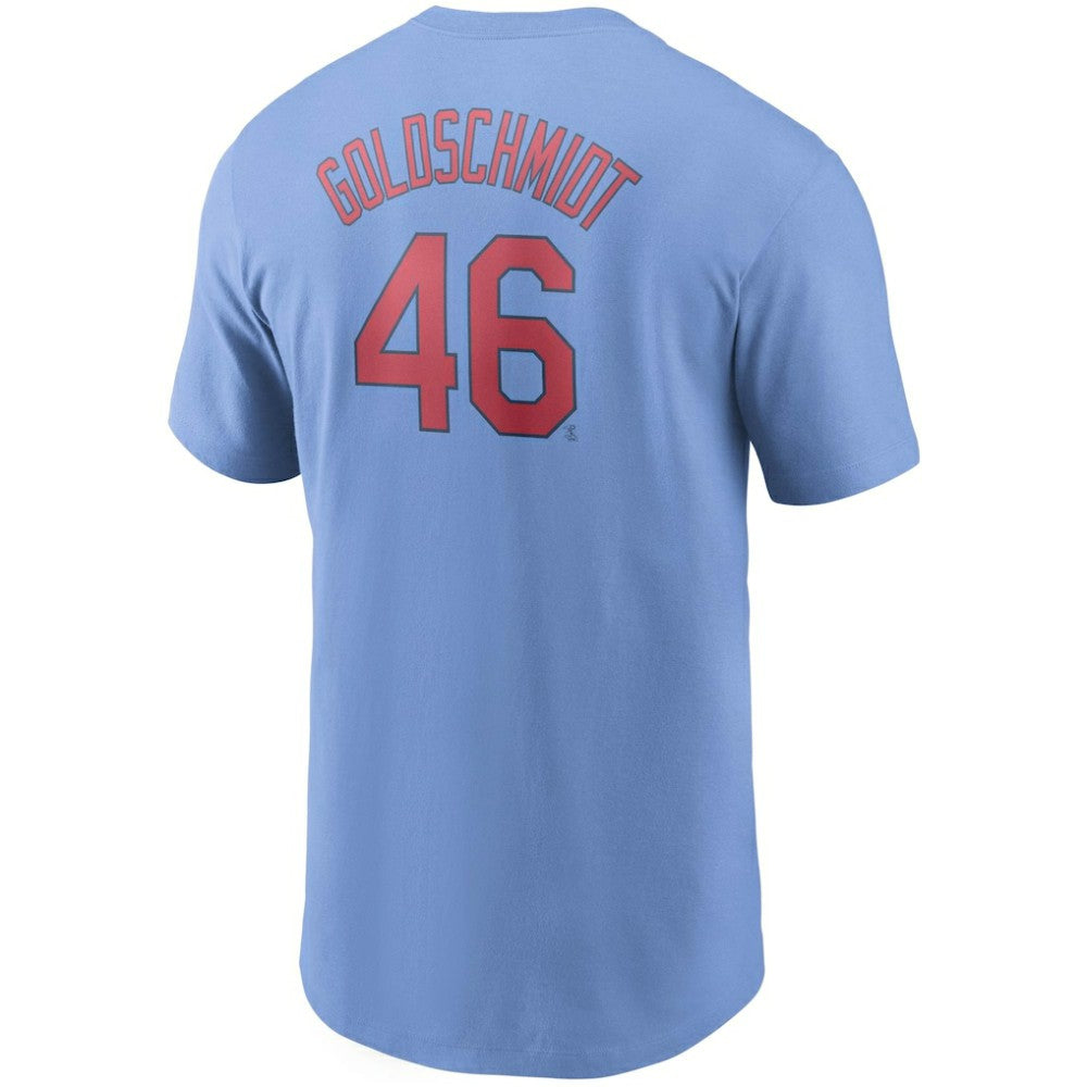 Paul Goldschmidt St. Louis Cardinals Name & Number T-Shirt Light Blue