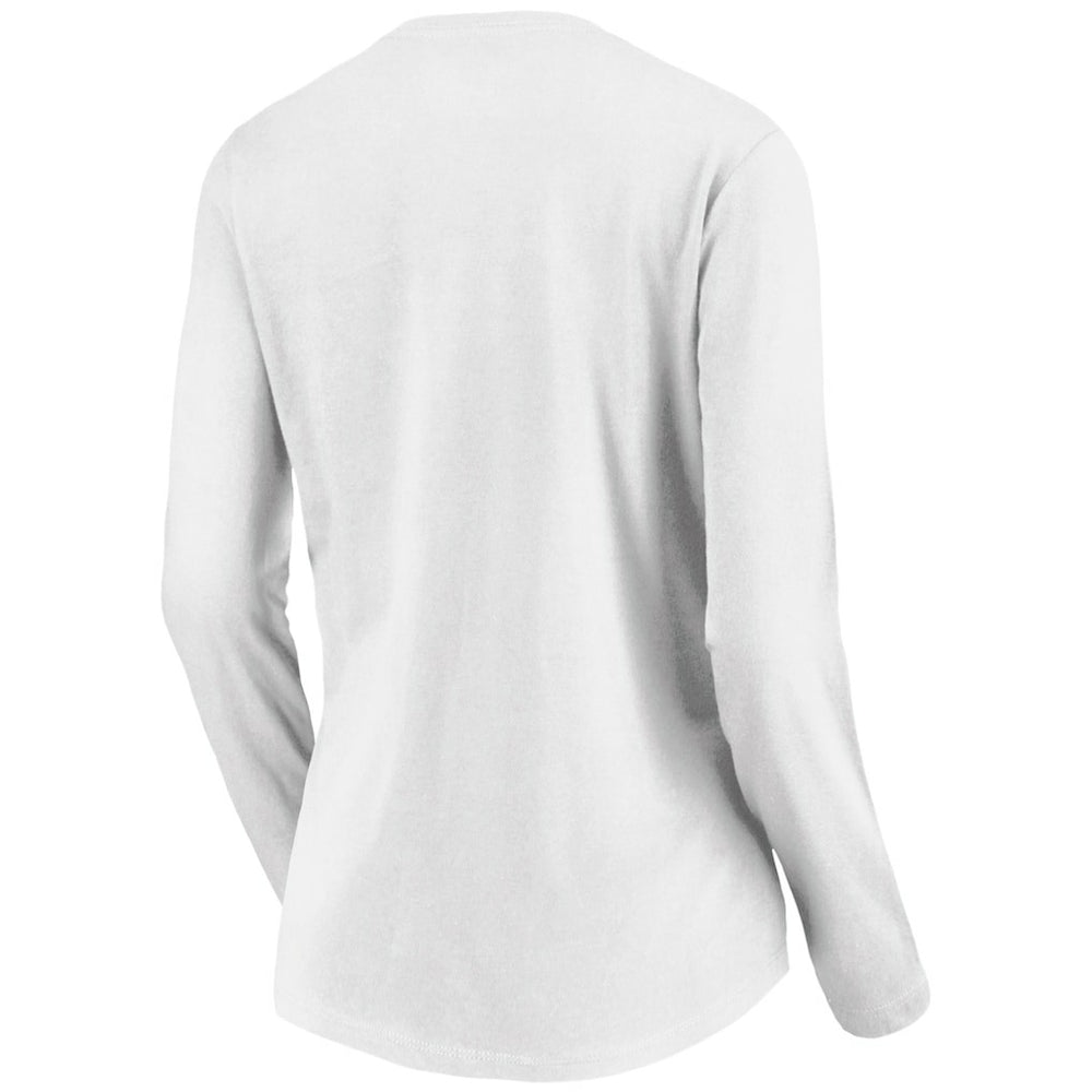 Golden State Warriors Women's Primary Logo Long Sleeve V-Neck T-Shirt sale - White on sale