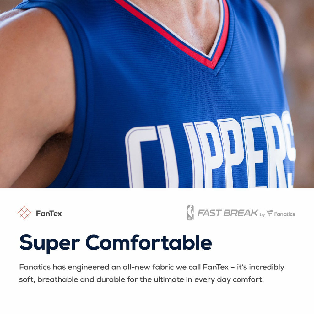 Kawhi Leonard LA Clippers Fast Break Replica Jersey Blue - Icon Edition outlet