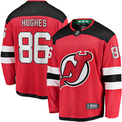 Jack Hughes New Jersey Devils Fanatics Breakaway Player Jersey - Red Jerseys