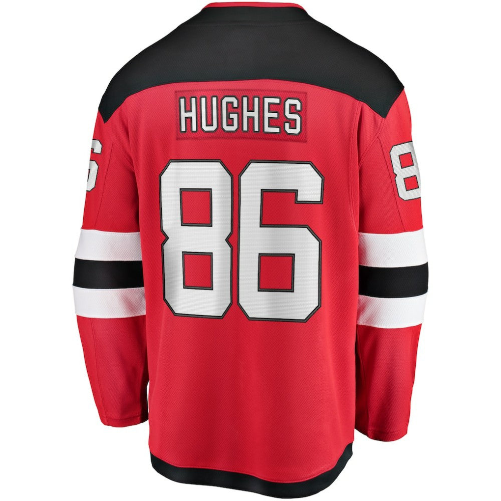 Jack Hughes New Jersey Devils Fanatics Breakaway Player Jersey - Red Jerseys