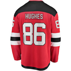 Jack Hughes New Jersey Devils Fanatics Breakaway Player Jersey - Red Jerseys