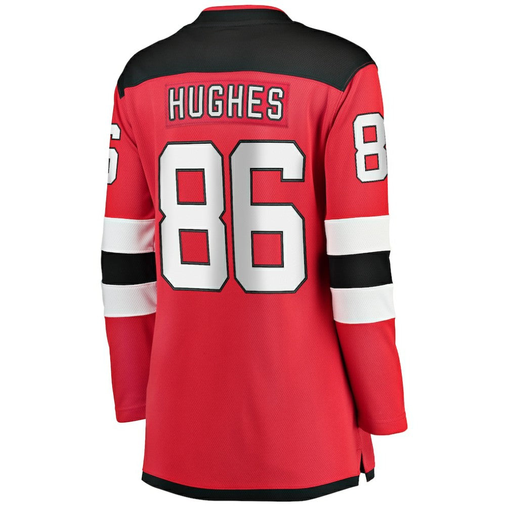 Jack Hughes New Jersey Devils Fanatics Women's Home Breakaway Jersey - Red Jerseys