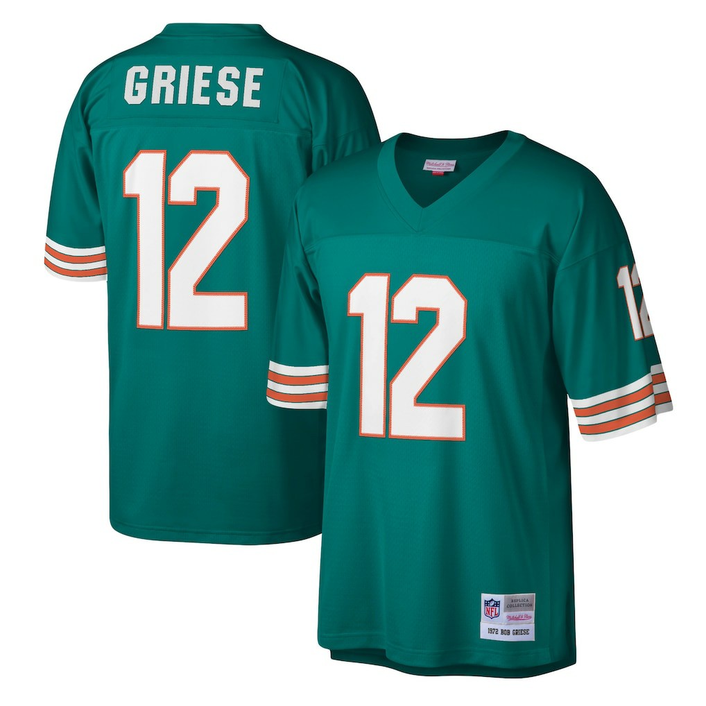 Bob Griese Miami Dolphins Legacy Replica Jersey - Aqua sale